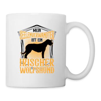 Irischer Wolfshund ist mein Seelenverwandter - Tasse - Weiß - Rechts