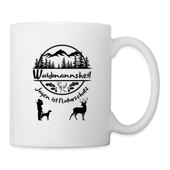 Jäger-Waidmannsheil-Jagen est la conservation de la nature - Mug blanc - blanc - Droite