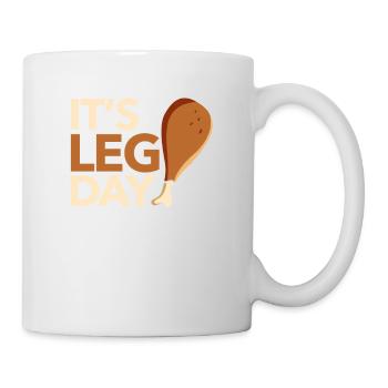 It's the Day of Legs Fun Workout Turkey - Mug - white - Right