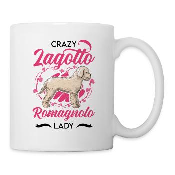 Crazy Lagotto Romagnolo Woman - Mug - white - Right