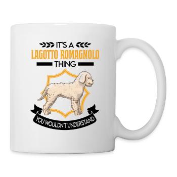 Lagotto Romagnolo Ding Wasserhund - Tasse - Weiß - Rechts