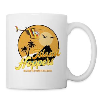 Larves de l’île - Mug blanc - blanc - Droite