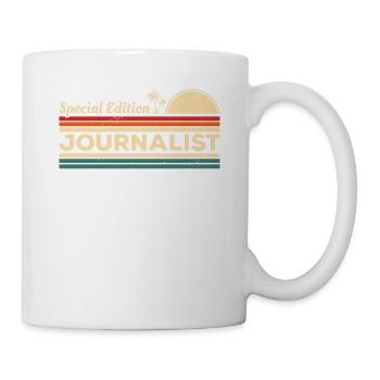 Vintage-Sonderausgabe Journalisten-Journalismus - Tasse - Weiß - Rechts