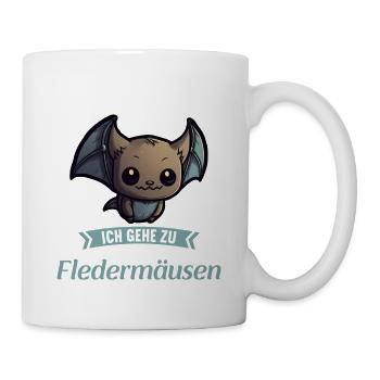 Mir reichts ich gehe zu meinen Fledermäusen - Tasse - Weiß - Rechts