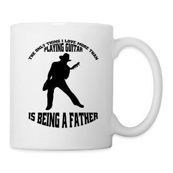 Guitar Musical Instrument Plucked Instrument Guitarist - Mug - white - Right