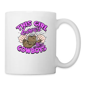 DIESES MÄDCHEN LIEBT IHRE COWBOYS - Sports Passion - Tasse - Weiß - Rechts