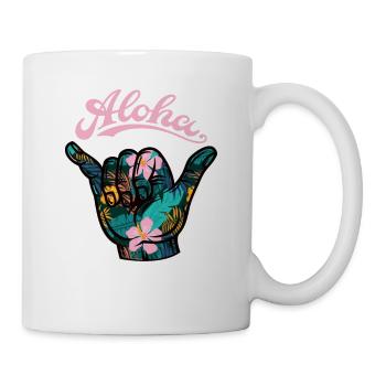 6 Aloha Shaka - Mug blanc - blanc - Droite