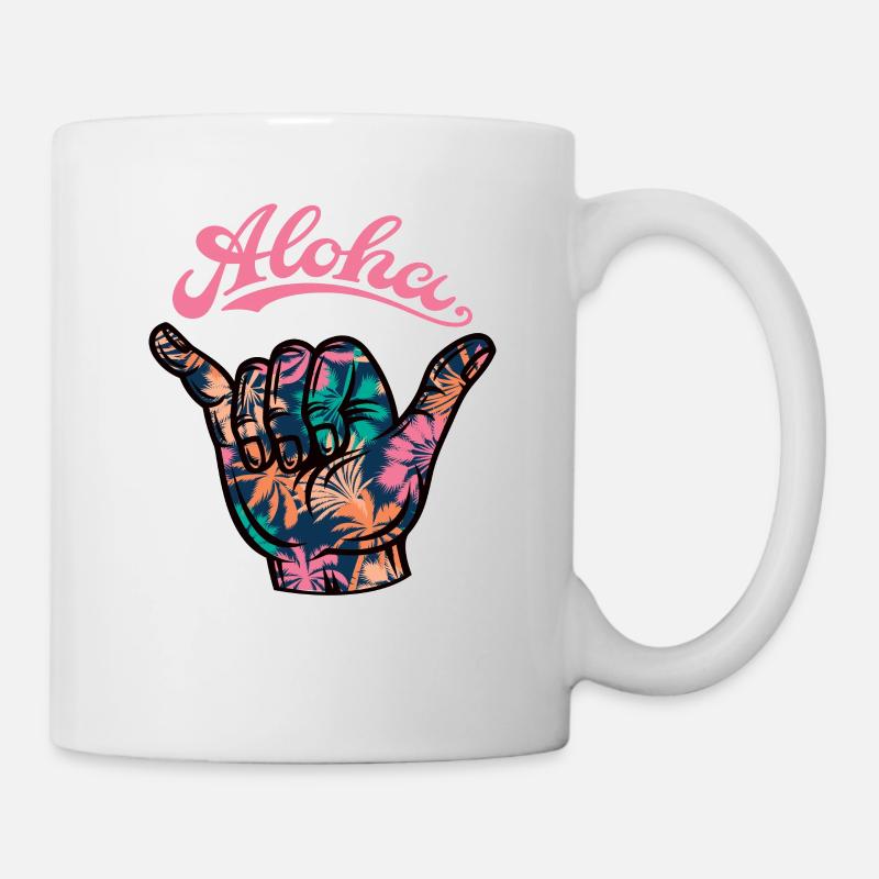 2 Aloha Shaka - Tasse - Weiß