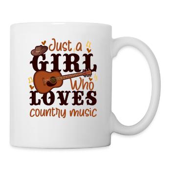 Just a girl who loves country music - Mug - white - Right