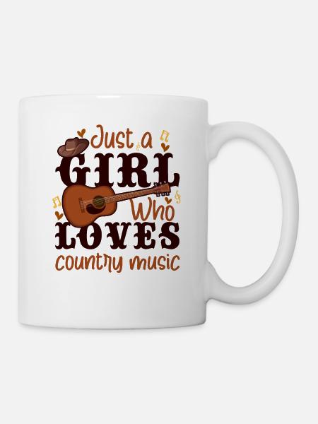 Just a girl who loves country music - Mug - white