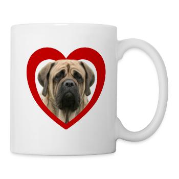 Dog Lovers - Dogs Heart - Mastiff - Mug - white - Right