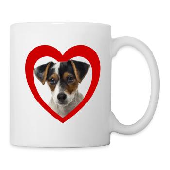 Amoureux des chiens - Dog Heart Parson Russell Terrier - Mug blanc - blanc - Droite