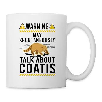 Warning coati proboscis Coati - Mug - white - Right
