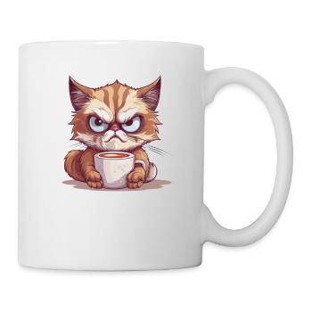 Cadeaux de propriétaires de chats pour les chats grognons du matin - Mug blanc - blanc - Droite