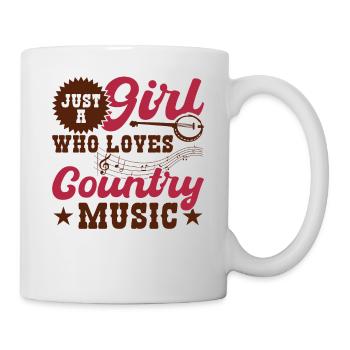Just a girl who loves country music - Mug - white - Right