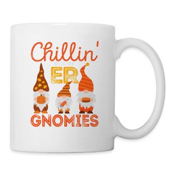 Chillin avec mon infirmière ER Gnomies - Mug blanc - blanc - Droite