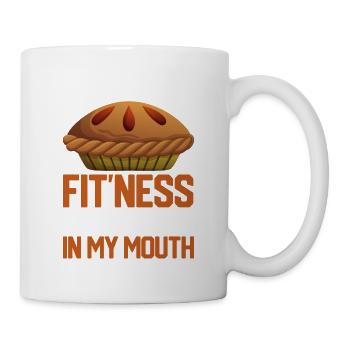 Je suis dans Fitness Fit’ness Tarte à la citrouille dans mon - Mug blanc - blanc - Droite