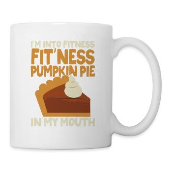 Je suis dans Fitness Fit’ness Tarte à la citrouille dans mon - Mug blanc - blanc - Droite