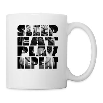 Funny And Cute Pug Dog - Mug - white - Right