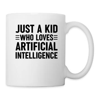 Juste un enfant qui aime l’intelligence artificielle - Mug blanc - blanc - Droite