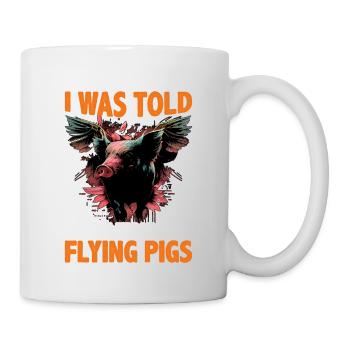 On m’a dit qu’il y aurait des cochons volants 2057 - Mug blanc - blanc - Droite