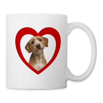 Dog lovers - Dogs Heart - Basset de Bretagne - Mug - white - Right