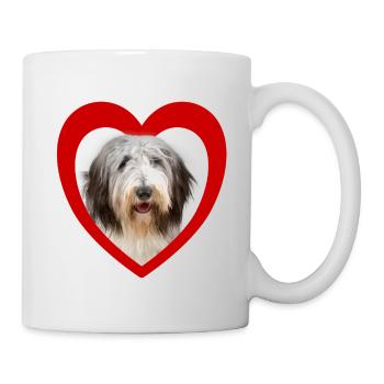 Dog Lovers - Dogs Heart - Old English Sheepdog - Mug blanc - blanc - Droite