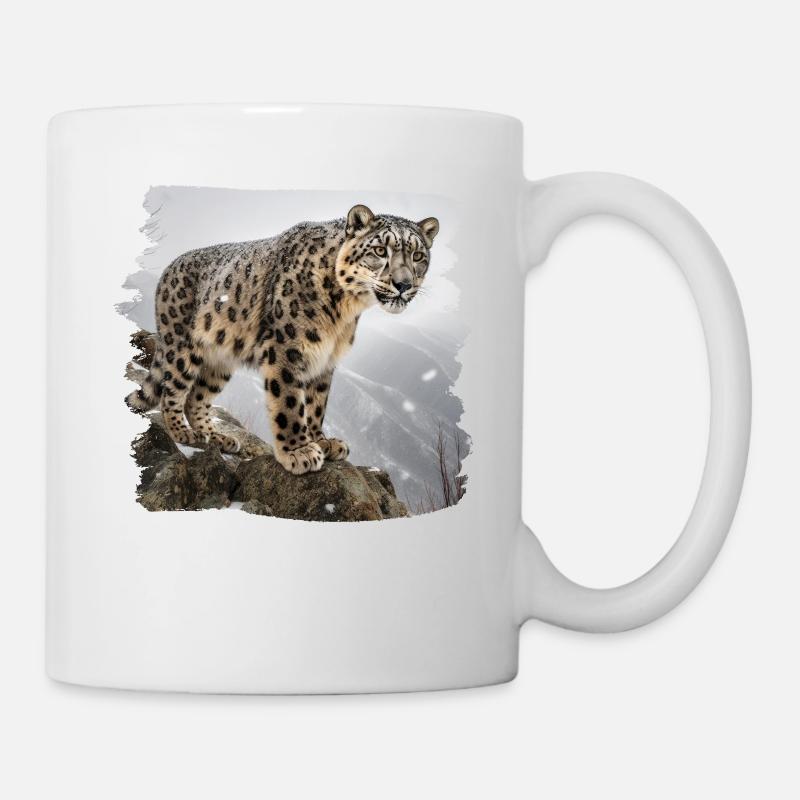 Schneeleoparden Schneeleopard - Tasse - Weiß