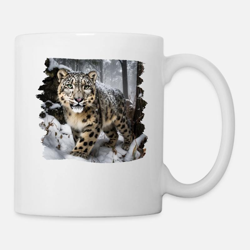Schneeleoparden Schneeleopard - Tasse - Weiß