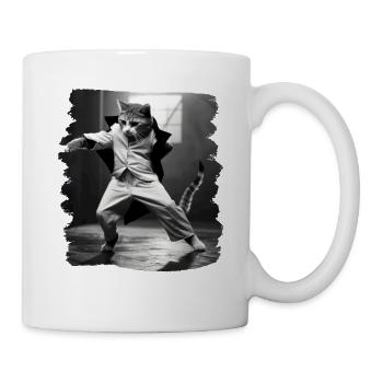 Chats Chat Chat Amoureux Drôles de Chats - Mug blanc - blanc - Droite