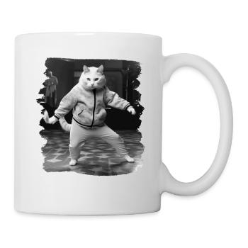 Chats Chat Chat Amoureux Drôles de Chats - Mug blanc - blanc - Droite