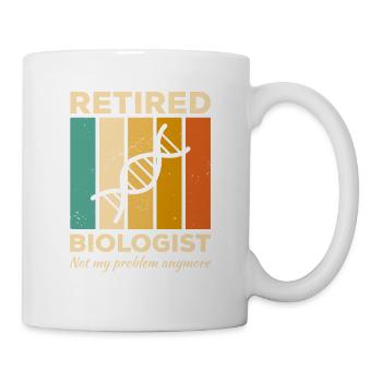 Biologiste à la retraite vintage n’est plus mon problème - Mug blanc - blanc - Droite