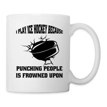 Joueur de hockey sur glace Fan de hockey sur glace Équipe de hockey sur glace - Mug blanc - blanc - Droite