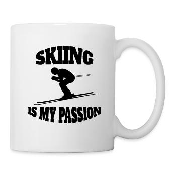 Skieurs Equipement de ski Ski Ski Ski Design - Mug blanc - blanc - Droite
