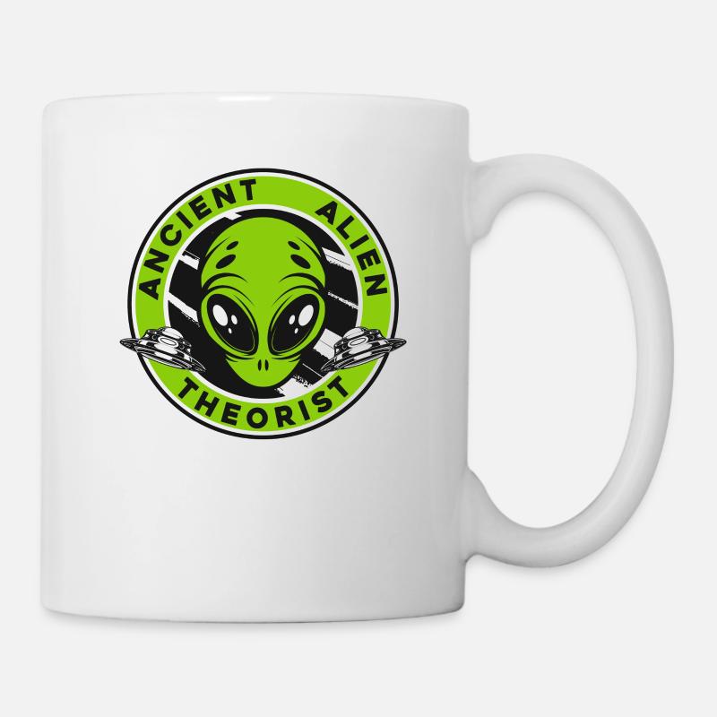 Ancient Alien Theorist Ufo Conspiracy - Mug - white