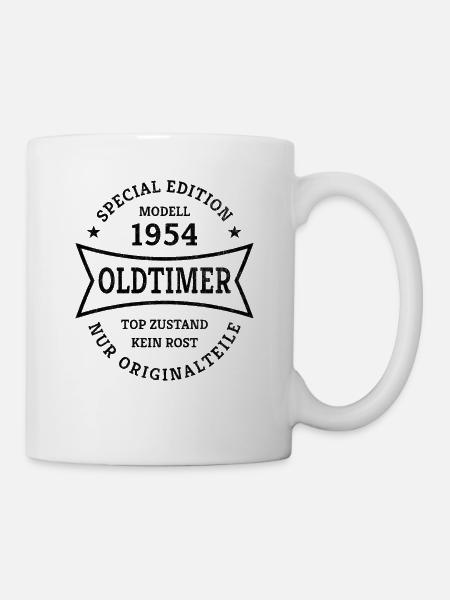 70. Geburtstag Jahrgang 1954 Oldtimer 70 Jahre - Tasse - Weiß