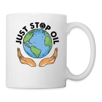 Just Stop Oil and Save the Earth - Just Stop Oil - Mug - white - Right