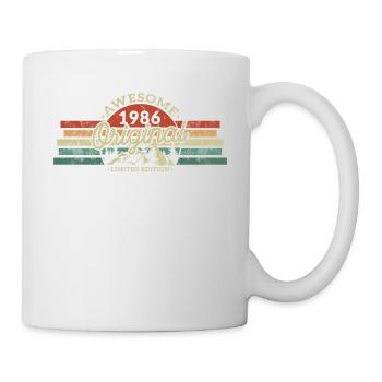 Millésime 1986 Anniversaire - Mug blanc - blanc - Droite