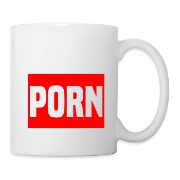 2 Takt Porn - Tasse - Weiß - Rechts