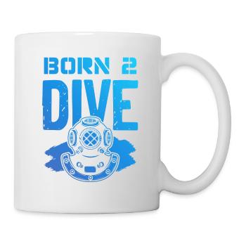 Né pour plonger - Mug blanc - blanc - Droite