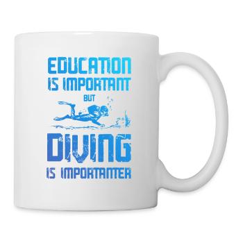 ausbildung tauchen - Tasse - Weiß - Rechts