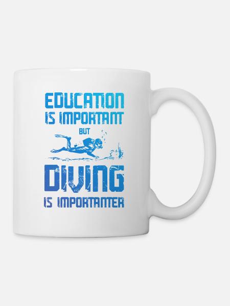 ausbildung tauchen - Tasse - Weiß