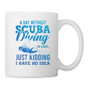 Diving scuba diving - Mug - white - Right