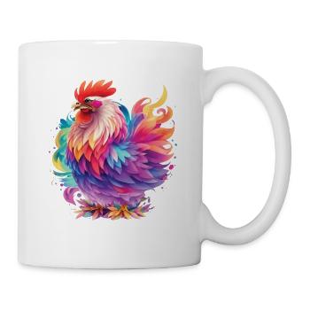 Colorful Chicken Chicken Lover Chickens Design - Mug - white - Right