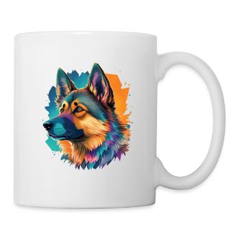 German Shepherd Best Friend and Dog - Mug - white - Right