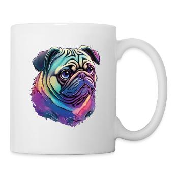Süßer Mops - Das ultimative Hundeliebhaber Design - Tasse - Weiß - Rechts