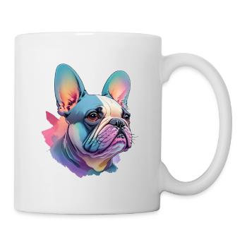 Chien bouledogue français Amour - Mug blanc - blanc - Droite