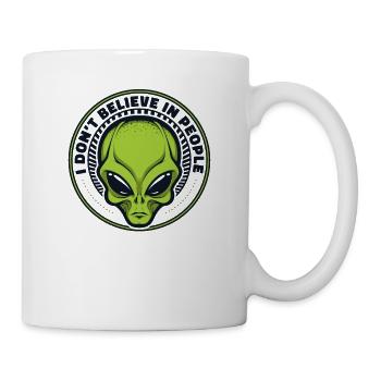 Je ne crois pas aux gens Ufo Conspiracy Alien - Mug blanc - blanc - Droite