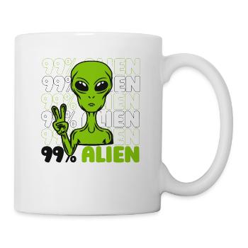 99% Alien Conspiracy Alien Ufo Alien - Mug - white - Right