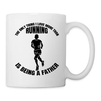 Course de jogging en forme jogging course d’entraînement cardio - Mug blanc - blanc - Droite
